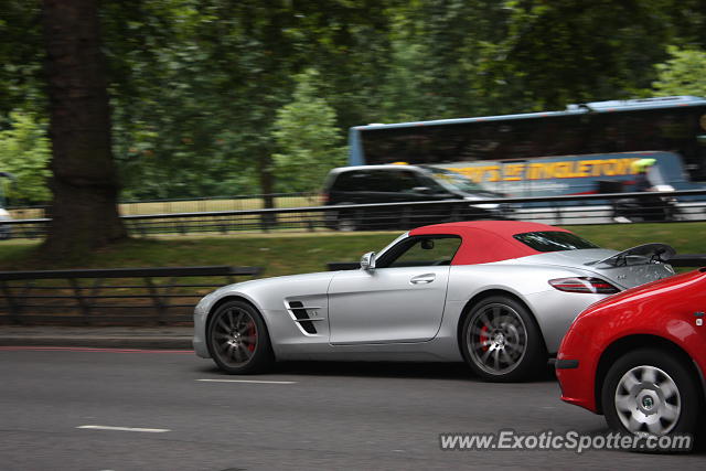 Mercedes SLS AMG spotted in London, United Kingdom