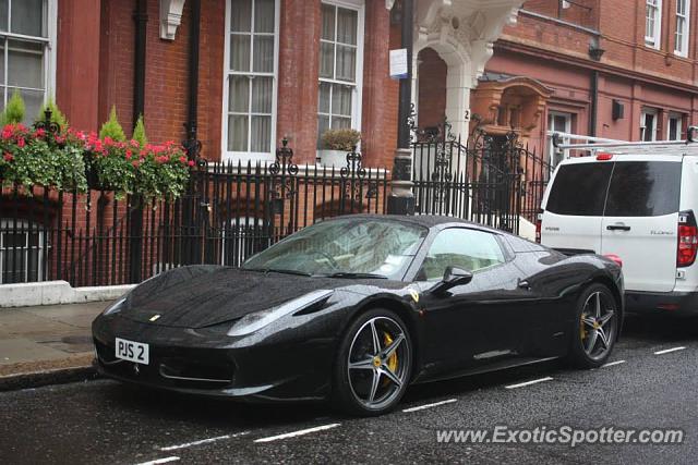 Ferrari 458 Italia spotted in London, United Kingdom