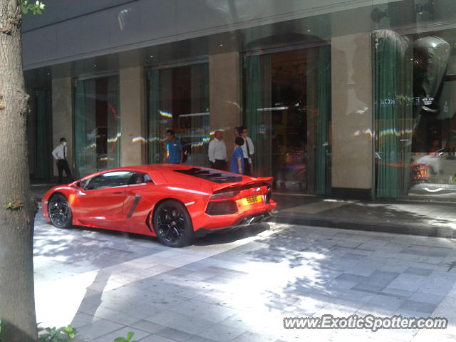 Lamborghini Aventador spotted in Hong Kong, China