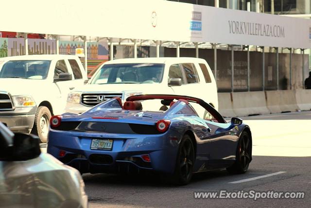 Ferrari 458 Italia spotted in Toronto, Canada