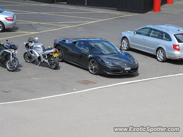 Ferrari 458 Italia spotted in Brands Hatch, United Kingdom