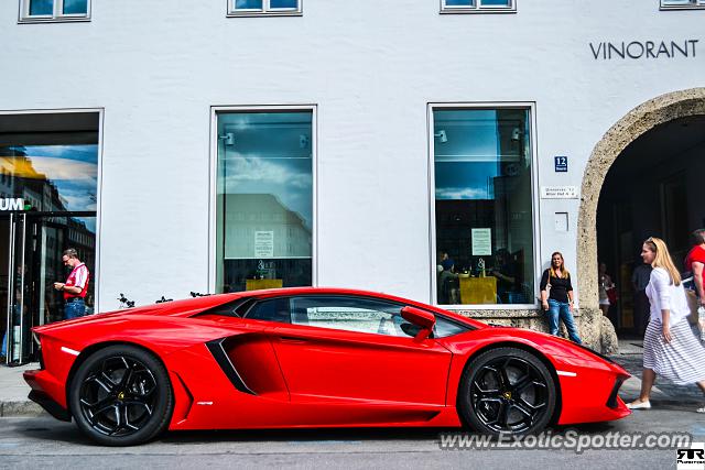 Lamborghini Aventador spotted in Munich, Germany