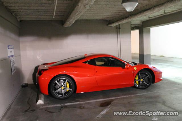 Ferrari 458 Italia spotted in La Jolla, California