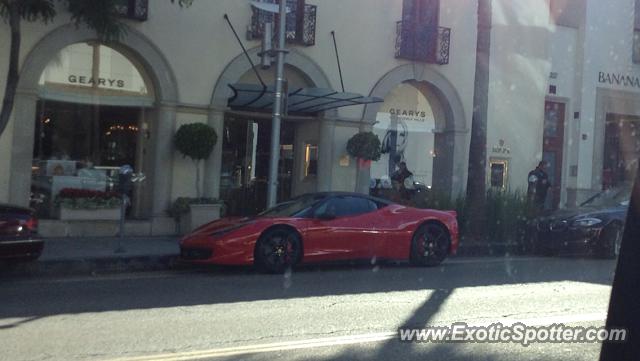 Ferrari 458 Italia spotted in Beverly hills, California