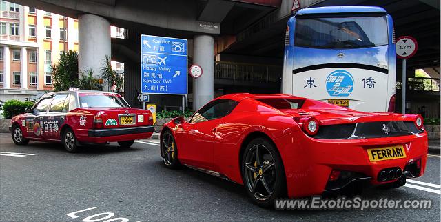 Ferrari 458 Italia spotted in Hong Kong, China