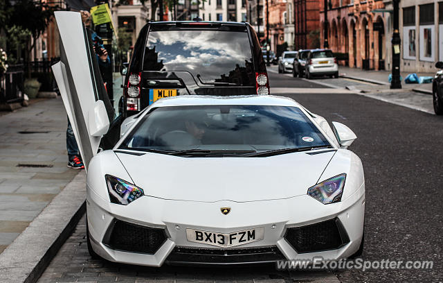 Lamborghini Aventador spotted in London, United Kingdom