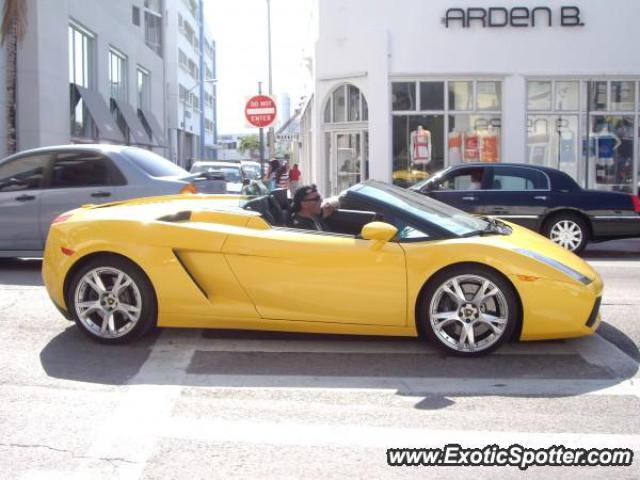 Lamborghini Gallardo spotted in South Beach, Miami, Florida