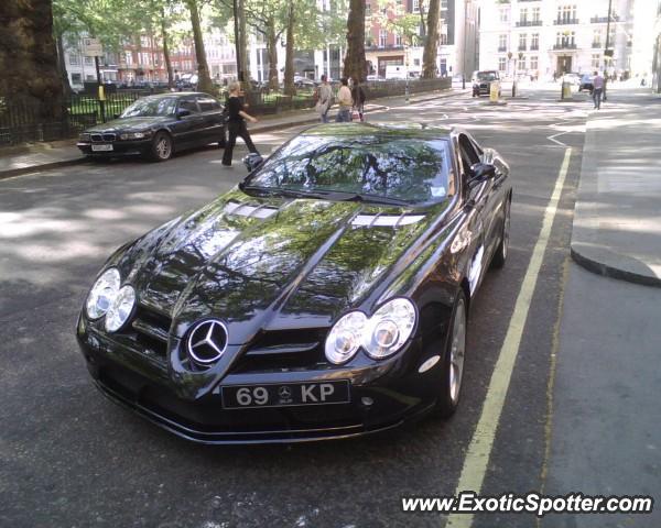 Mercedes SLR spotted in London, United Kingdom