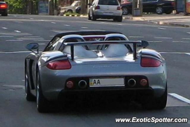 Porsche Carrera GT spotted in Kyiv, Ukraine