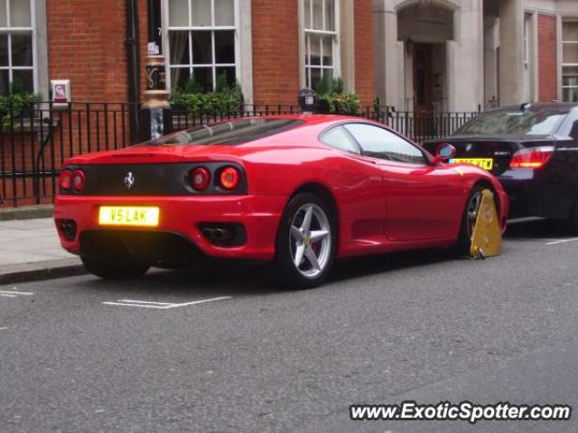 Ferrari 360 Modena spotted in London, United Kingdom