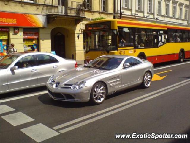 Mercedes SLR spotted in Warsaw, Poland