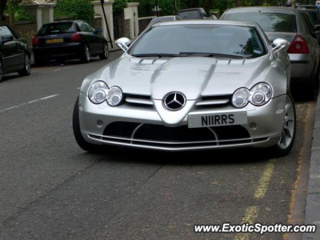 Mercedes SLR spotted in London, United Kingdom