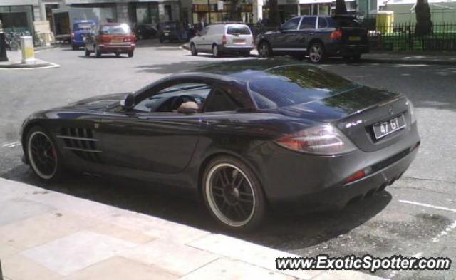 Mercedes SLR spotted in London, United Kingdom