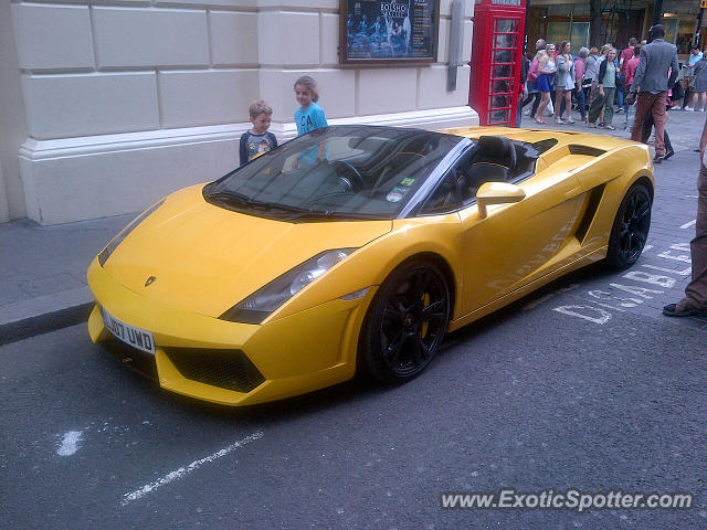 Lamborghini Gallardo spotted in London, United Kingdom