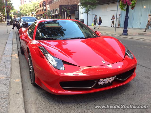 Ferrari 458 Italia spotted in Toronto, Canada