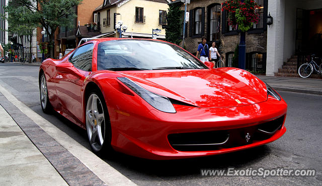 Ferrari 458 Italia spotted in Toronto, Canada