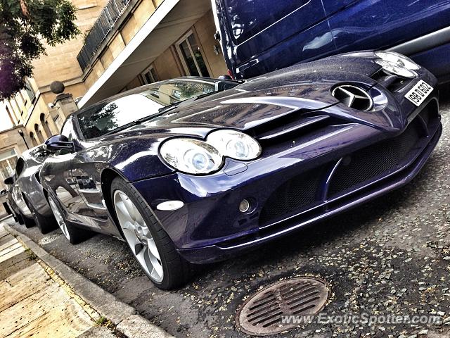 Mercedes SLR spotted in London, United Kingdom