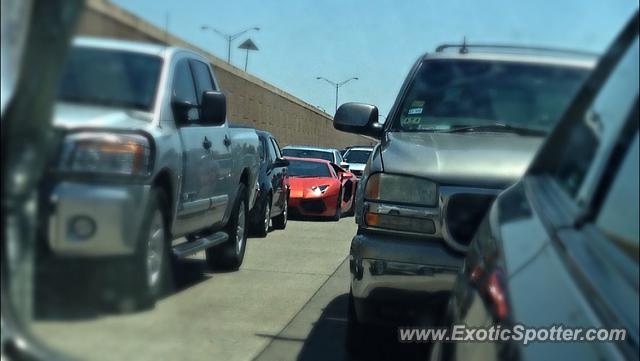 Lamborghini Aventador spotted in Dallas, Texas