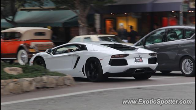 Lamborghini Aventador spotted in Carmel, California