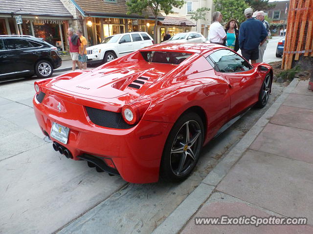 Ferrari 458 Italia spotted in Carmel, California