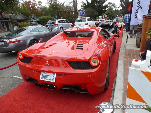 Ferrari 458 Italia spotted in Carmel, California