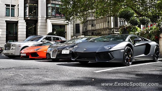 Lamborghini Aventador spotted in London, United Kingdom