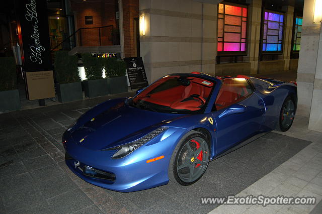 Ferrari 458 Italia spotted in Toronto Ontario, Canada