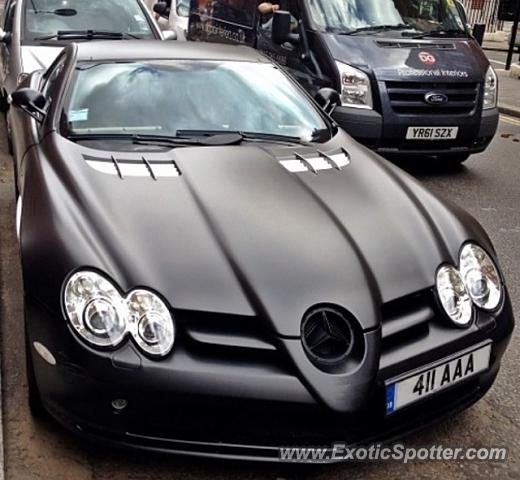 Mercedes SLR spotted in London, United Kingdom