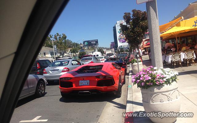 Lamborghini Aventador spotted in Los Angeles, California