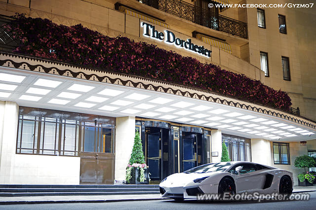 Lamborghini Aventador spotted in London, United Kingdom