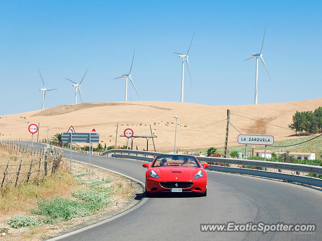 Ferrari California spotted in Tarifa, Spain