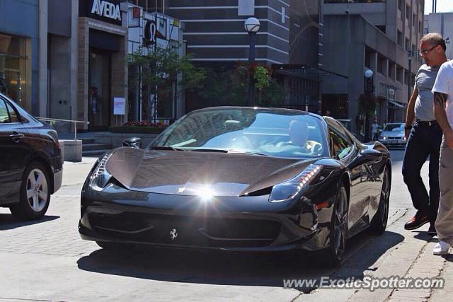 Ferrari 458 Italia spotted in Toronto, Canada