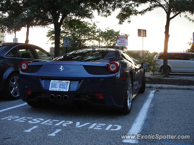 Ferrari 458 Italia spotted in Ann Arbor, Michigan