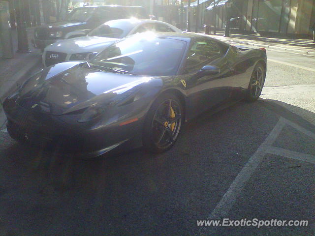 Ferrari 458 Italia spotted in Calgary, Alberta, Canada