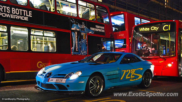 Mercedes SLR spotted in London, United Kingdom