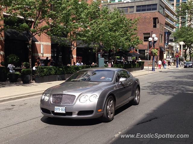 Bentley Continental spotted in Toronto, Canada