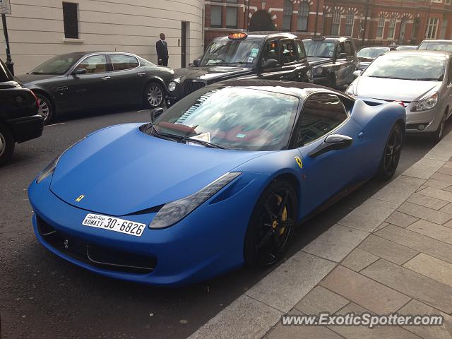 Ferrari 458 Italia spotted in London, United Kingdom