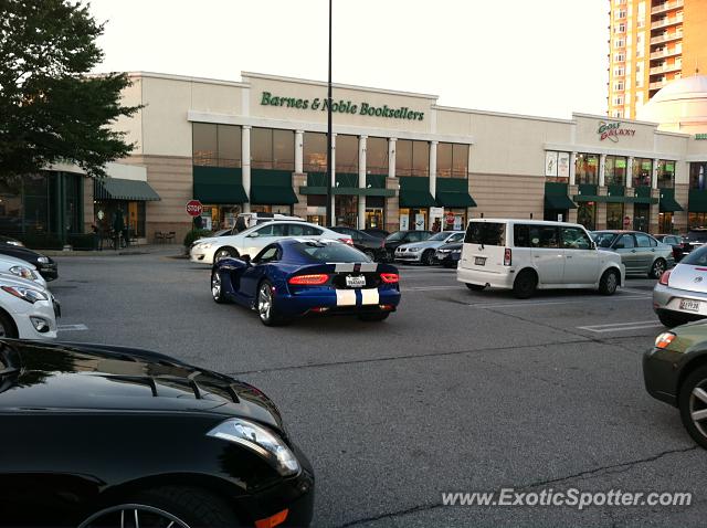 Dodge Viper spotted in Rockville, Maryland