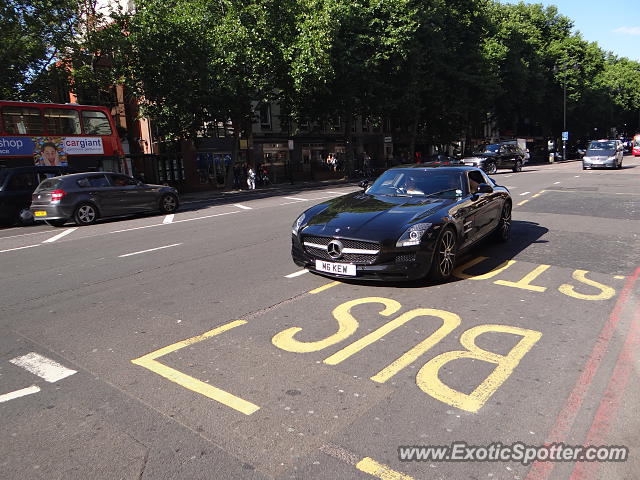 Mercedes SLS AMG spotted in London, United Kingdom