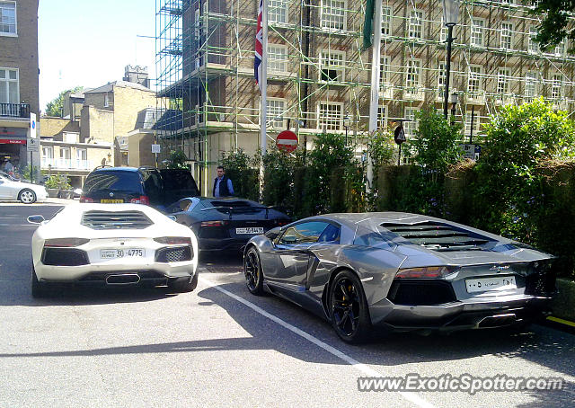 Lamborghini Aventador spotted in London, United Kingdom