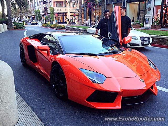 Lamborghini Aventador spotted in San Jose, California