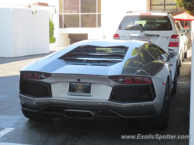 Lamborghini Aventador spotted in Beverly Hills, California