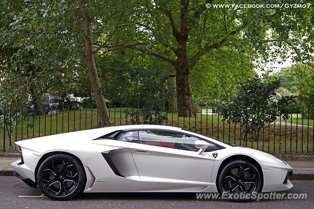 Lamborghini Aventador spotted in London, United Kingdom