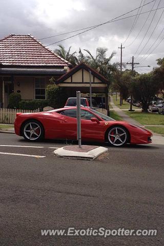 Ferrari 458 Italia spotted in Sydney, Australia