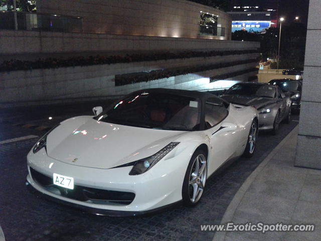 Ferrari 458 Italia spotted in Hong Kong, China