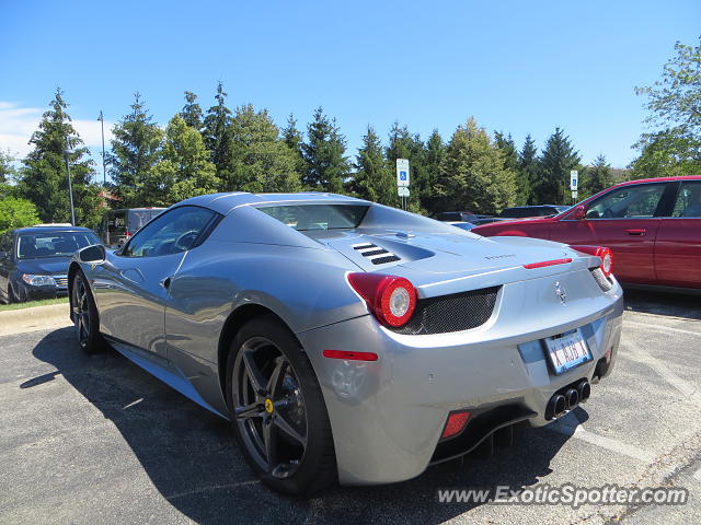 Ferrari 458 Italia spotted in Glenview, Illinois