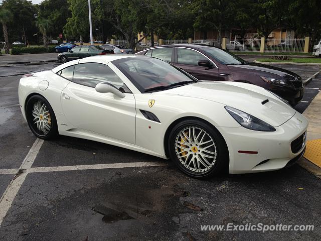 Ferrari California spotted in Miami, Florida