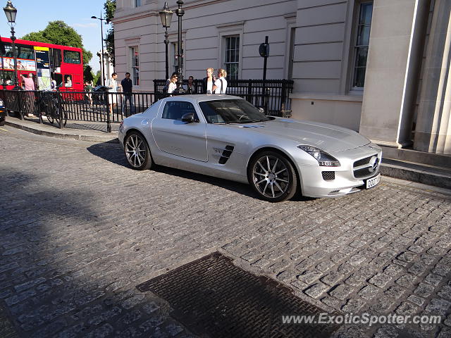 Mercedes SLS AMG spotted in London, United Kingdom