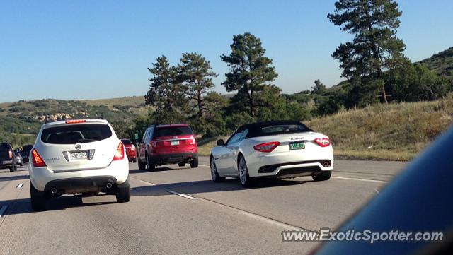 Maserati GranCabrio spotted in Castle rock, Colorado