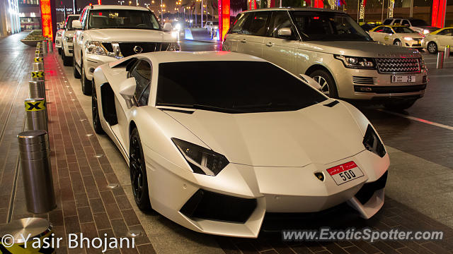 Lamborghini Aventador spotted in Dubai, United Arab Emirates